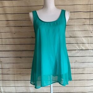 Everly Silky Sheer Blouse Size Medium